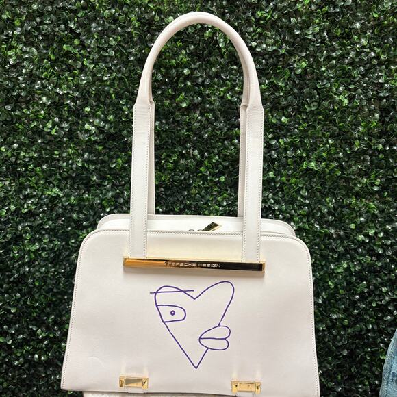 Porsche Design x Thierry Noir Art Basel Limited Edition Twin Bag White 132/200 - Picture 6 of 16